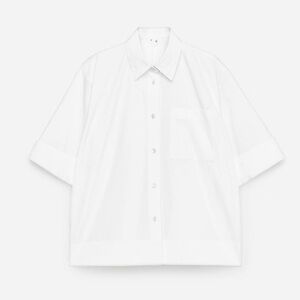 Arket Oversized Short Sleeve Button Down Shirt